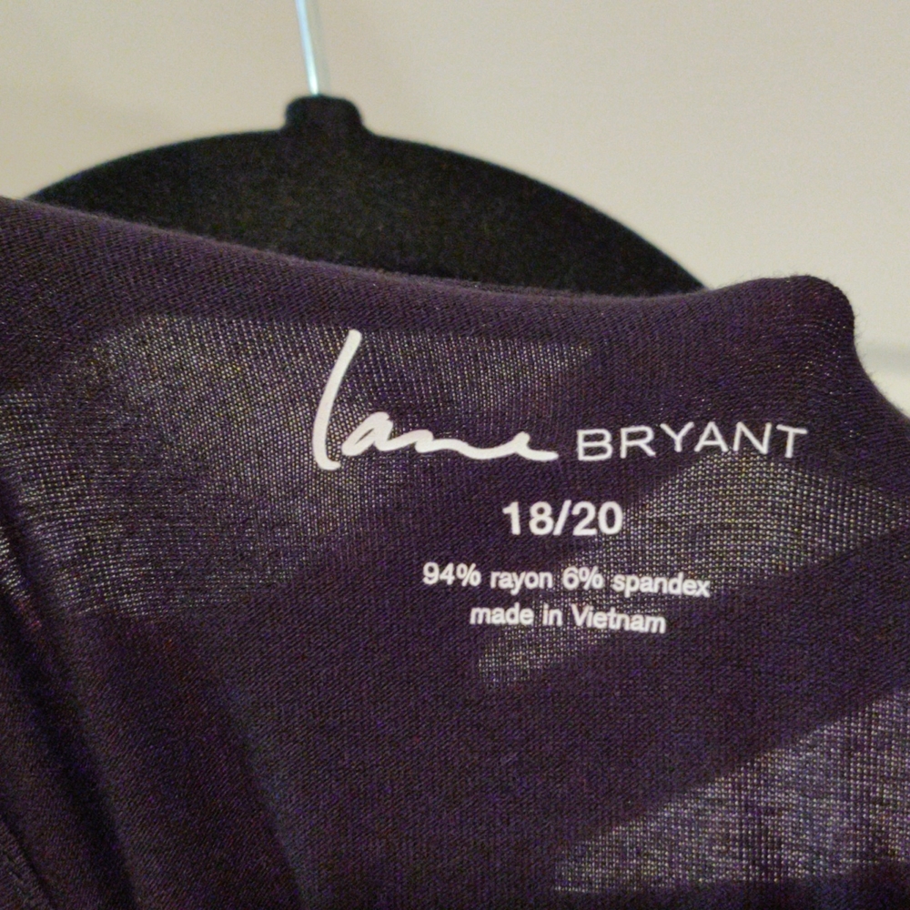 Lane Bryant Black tank top with black sequins 18/20 - Picture 3 of 5